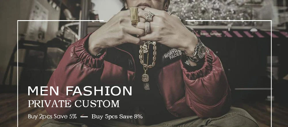 Men HipHop Necklace Chain Customized Heavy Rock Rapper Jewelry