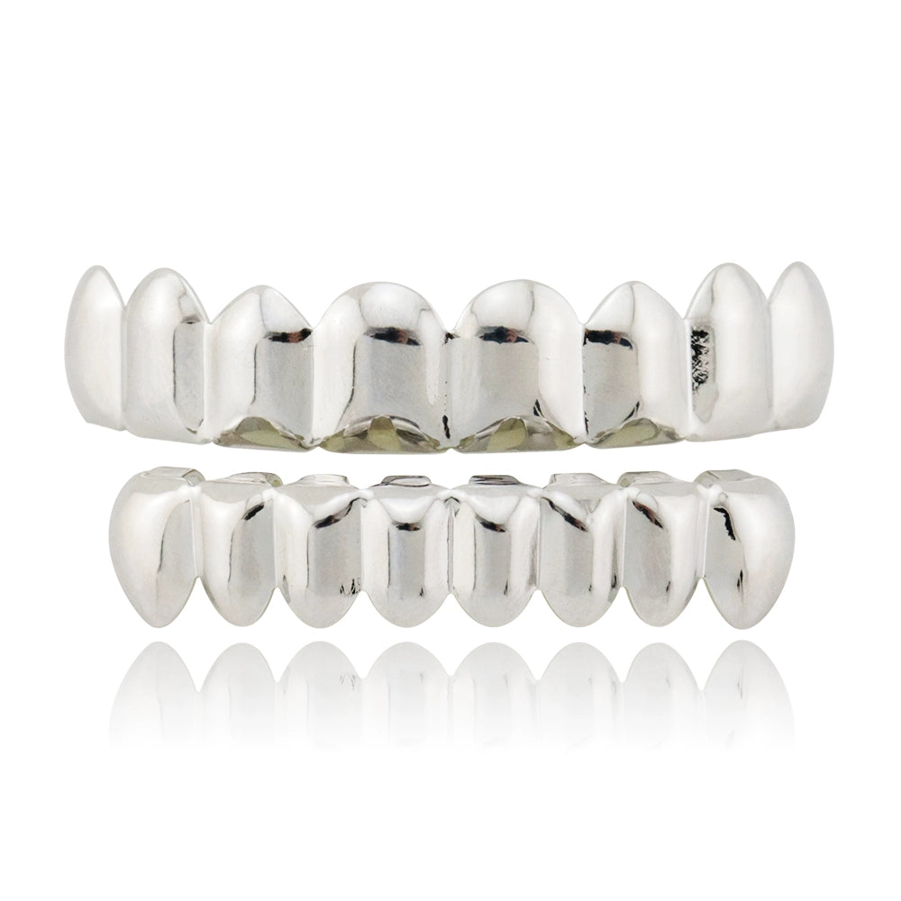 TikTok-Inspired Joker Gold-Plated Hip-Hop Grillz – Eight-Teeth European & American Style