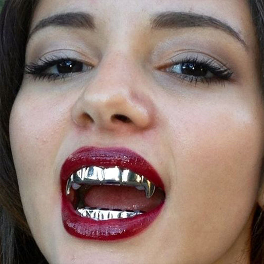 TikTok-Inspired Joker Gold-Plated Hip-Hop Grillz – Eight-Teeth European & American Style