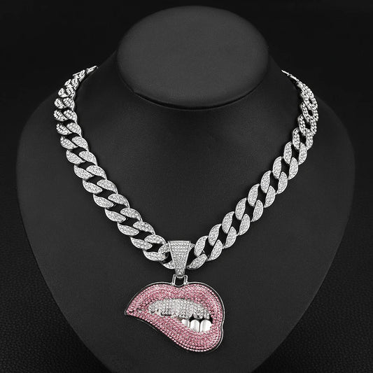 Rockstar Rapper Punk Chain Statement Necklace for Carnival Theme Party