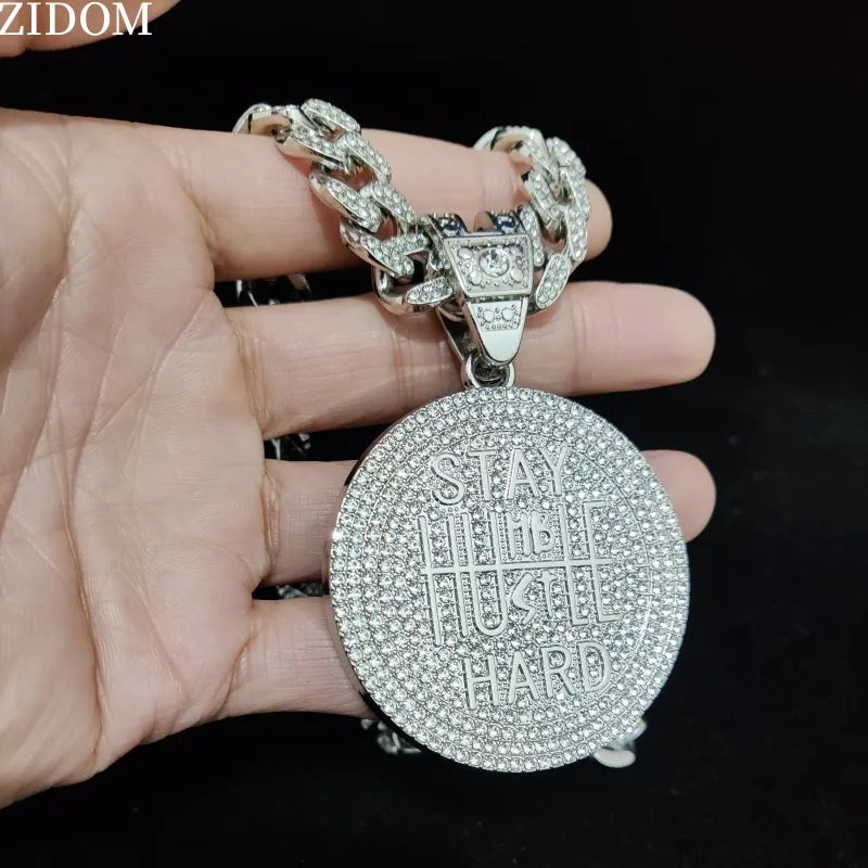 Cuban Chain HipHop Iced Out Bling Necklaces Fashion Charm Jewelry