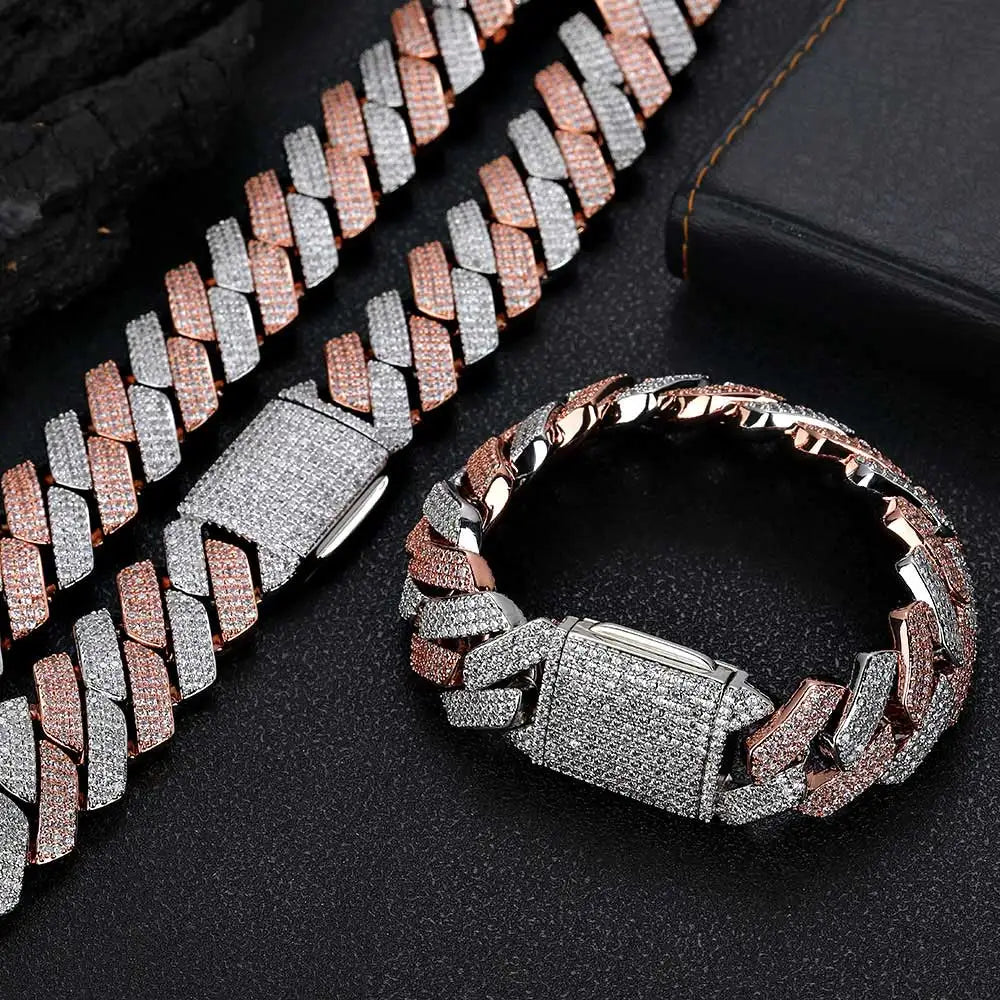 Chain Iced Out Exquisite Necklace Fashion Gift for Men Father Day Jewelry to Husband