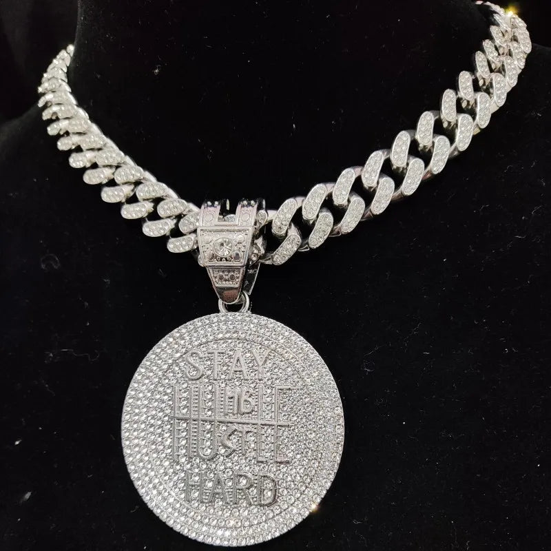 Cuban Chain HipHop Iced Out Bling Necklaces Fashion Charm Jewelry