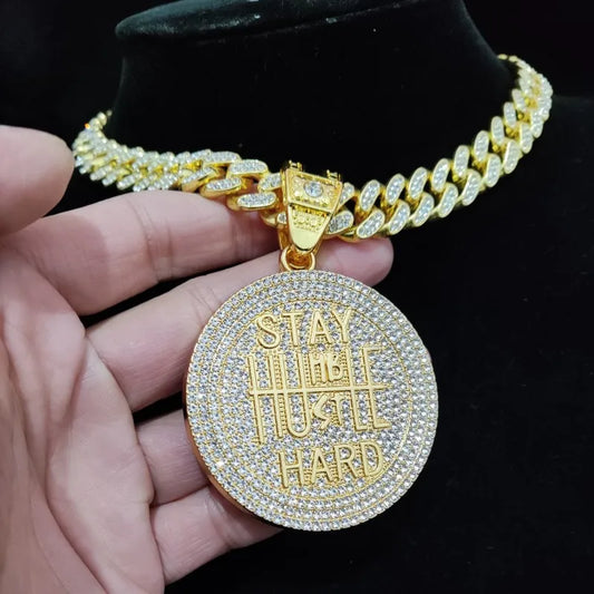 Cuban Chain HipHop Iced Out Bling Necklaces Fashion Charm Jewelry