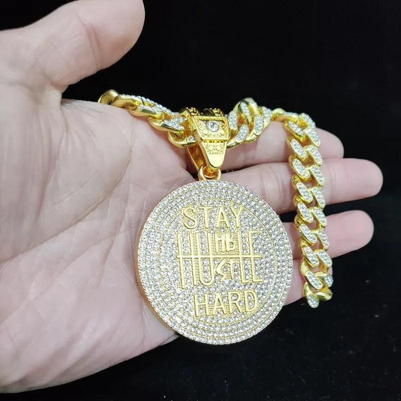 Cuban Chain HipHop Iced Out Bling Necklaces Fashion Charm Jewelry