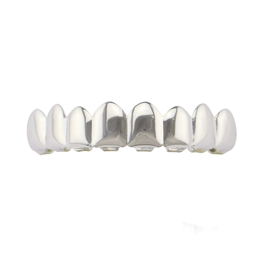 TikTok-Inspired Joker Gold-Plated Hip-Hop Grillz – Eight-Teeth European & American Style